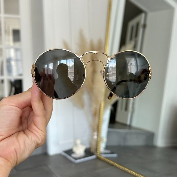 Prada Accessories - PRADA Aviator Tinted Sunglasses